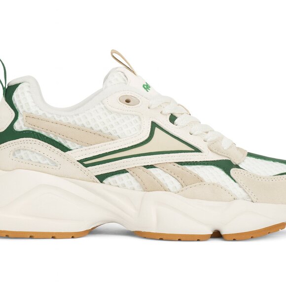 Reebok Leather Charge Sneakers White Beige Sizes 7–9 Grip Sole Imported - Picture 5 of 7